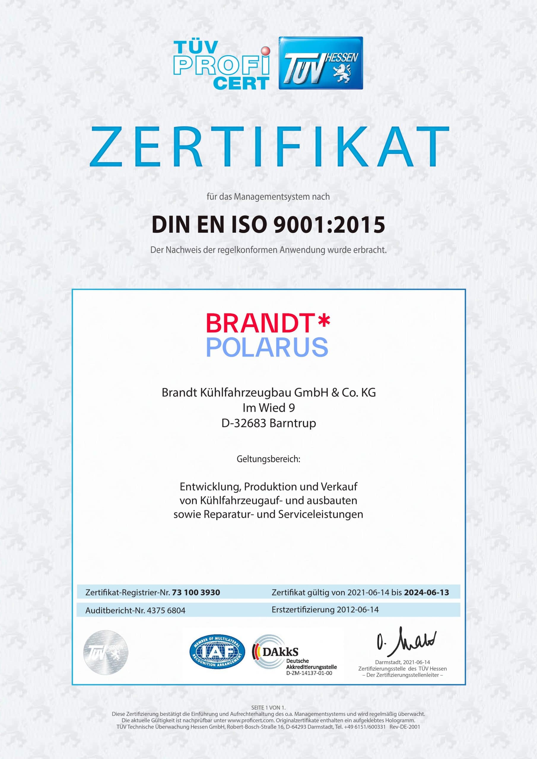 DIN EN ISO 9001:2015